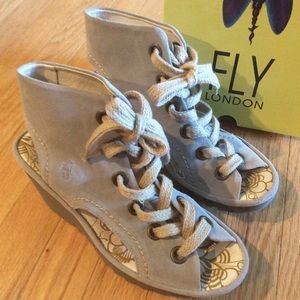 Fly London Lace Up Wedge- Yaba 39